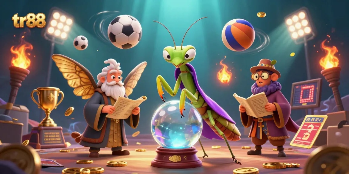 Experience winning strategies with tr88 in this vibrant casino-themed illustration.