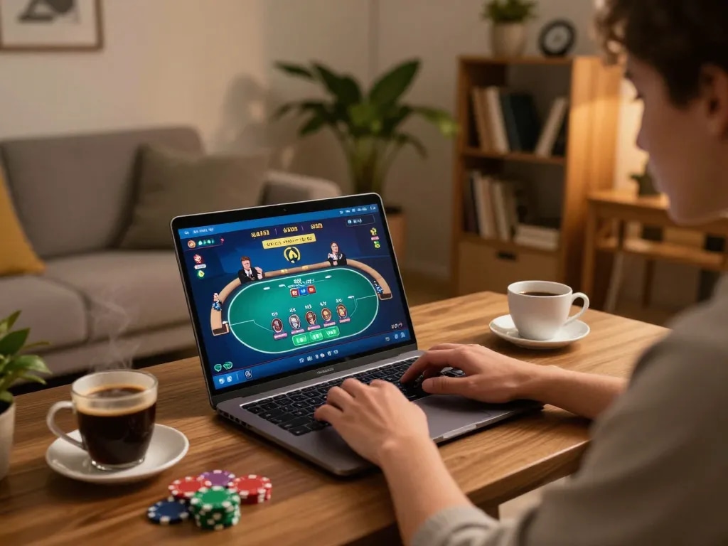 Engage with code tân thủ kjc while enjoying a cozy online poker game experience at home
