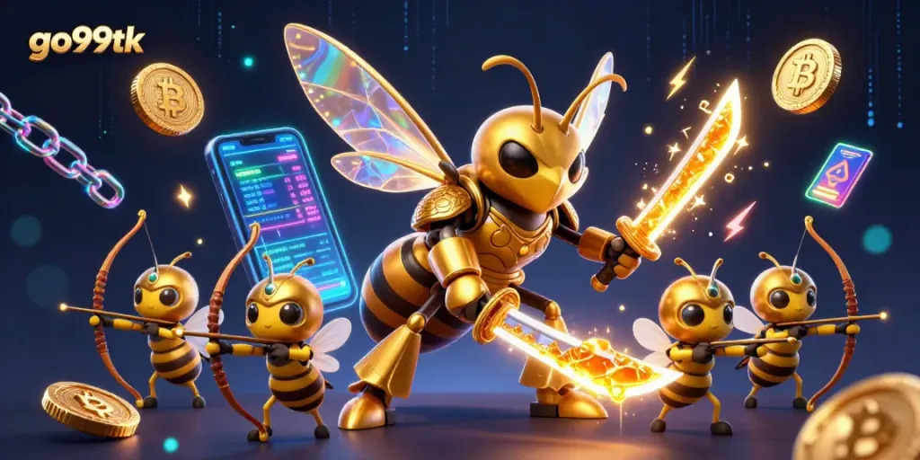 Engage with go99tk at a lively casino where golden hornet samurai and bee archers bring gaming magic.