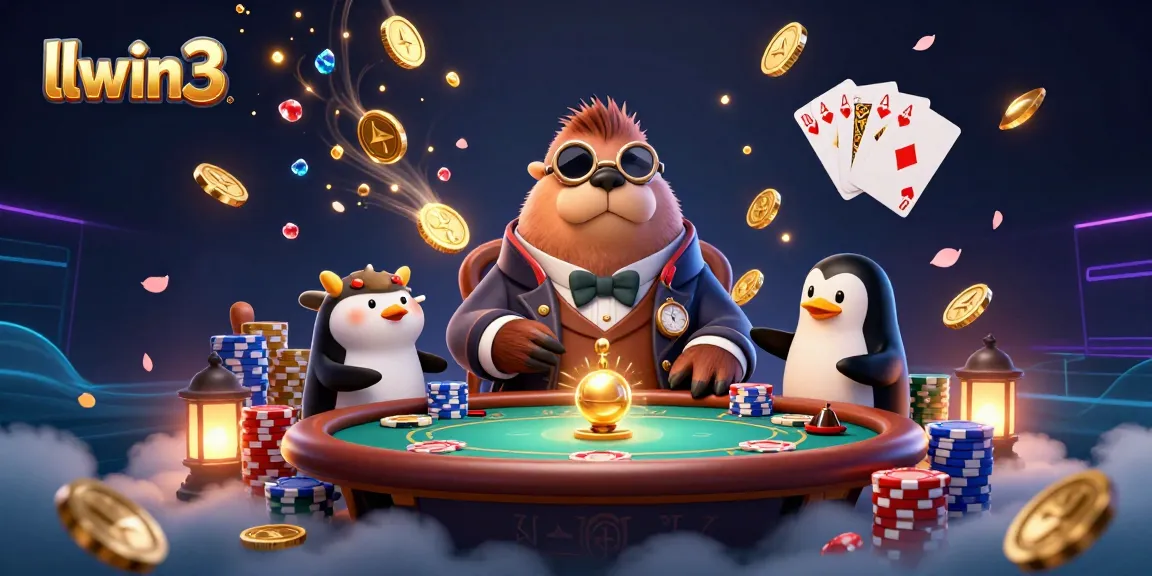 Engage in epic games at llwin3 with dynamic poker action featuring unique 3D characters and vibrant casino elements.