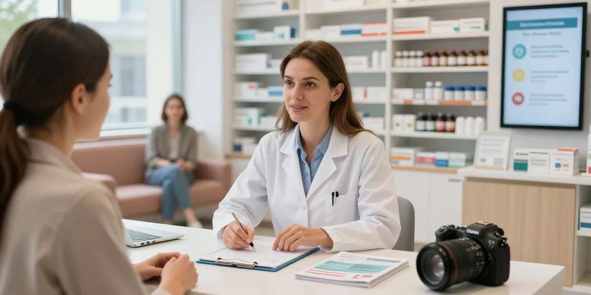 Informace od PharmDr. Procházkové v moderní lékárně s odborným poradenstvím.