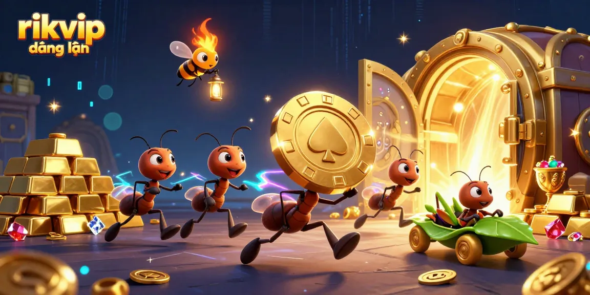 Experience the excitement at rikvip đăng nhập with a team of ants on a thrilling heist for a giant poker chip.
