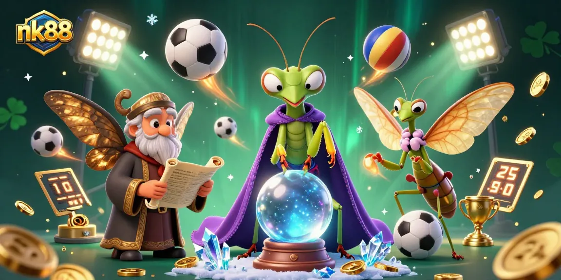 Bet on nk88 with dynamic sports elements and mystical fortune tellers in 3D