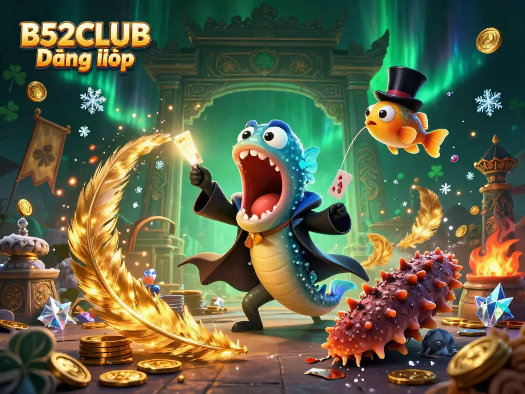 Engage with thrilling games at B52CLUB Đăng nhập with exciting characters and casino-themed elements.