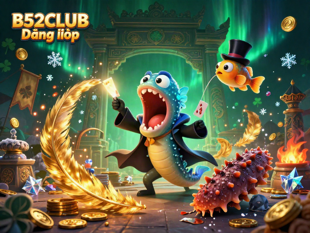 Engage with thrilling games at B52CLUB Đăng nhập with exciting characters and casino-themed elements.