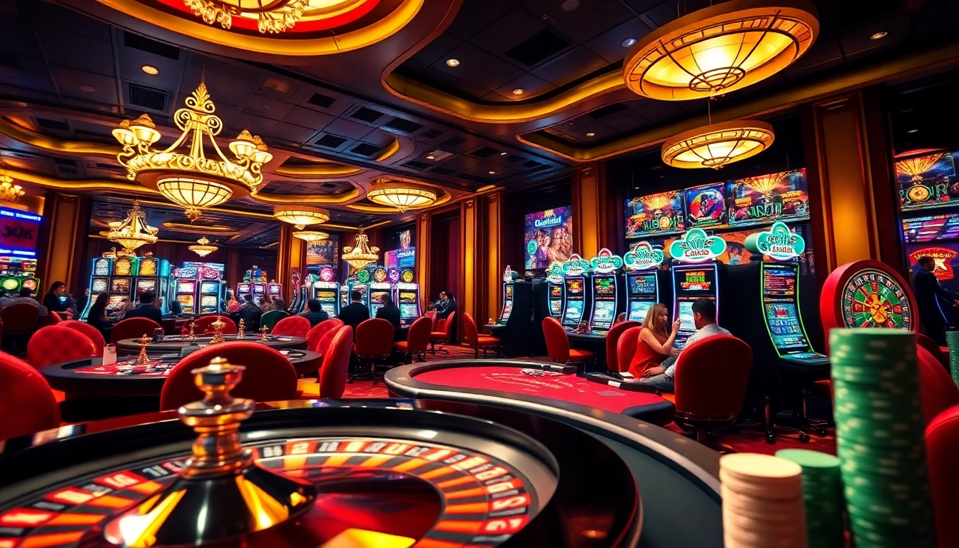 Witness the thrilling action at GG8890 casino with vibrant games and excited players.
