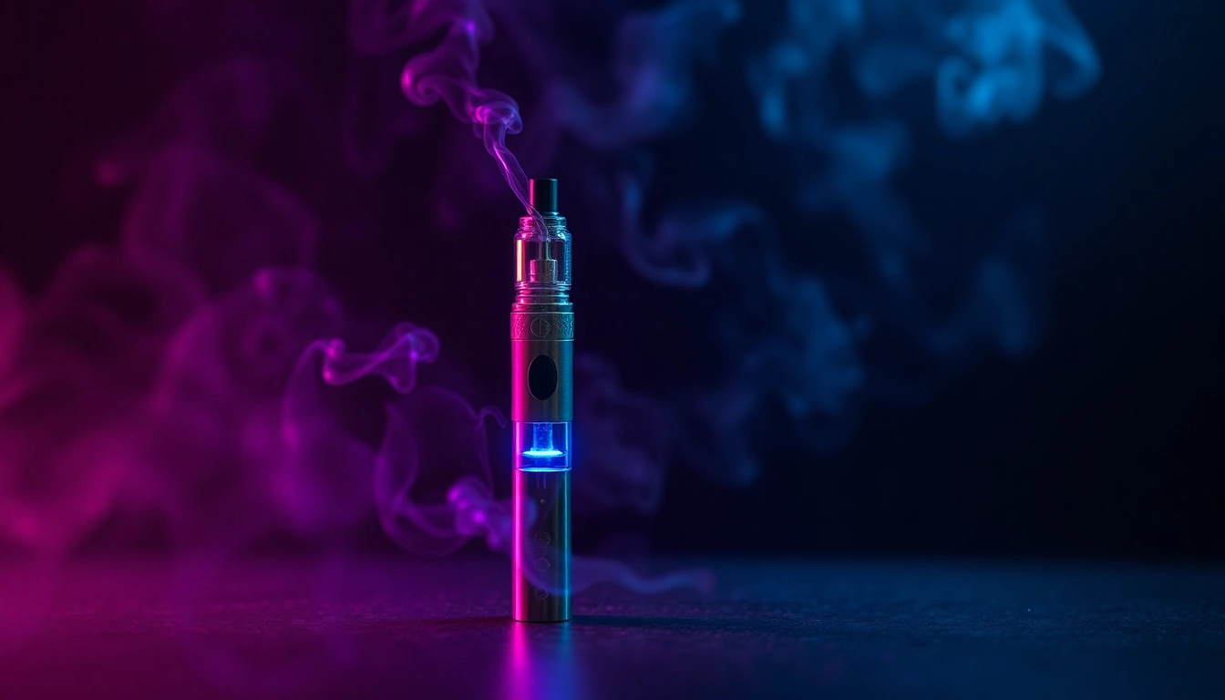 Find where to buy dmt with a captivating DMT vape pen glowing in mystic lights.