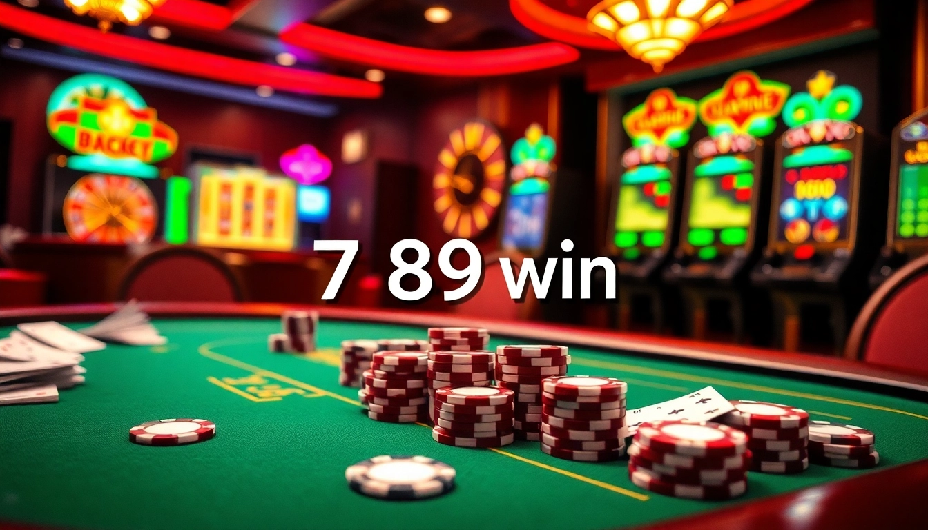 Experience the thrill of the casino with vibrant visuals of 789 win poker and gaming excitement.
