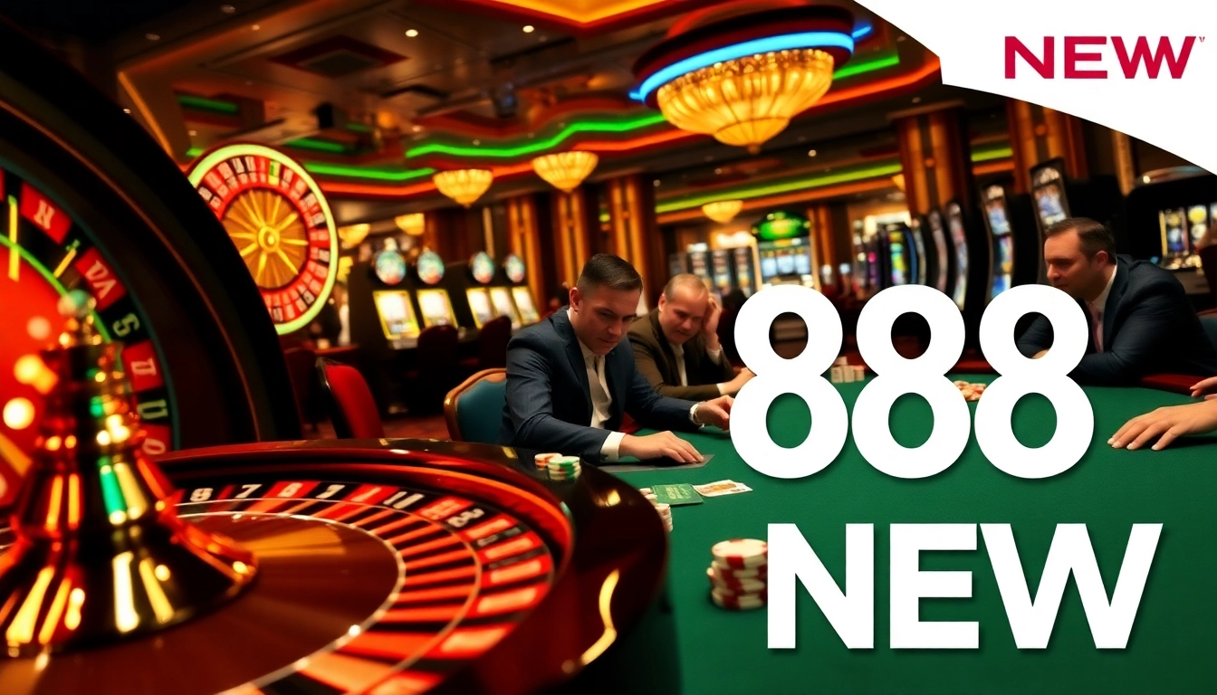 Experience excitement at 888NEW casino with dazzling slot machines and poker action.