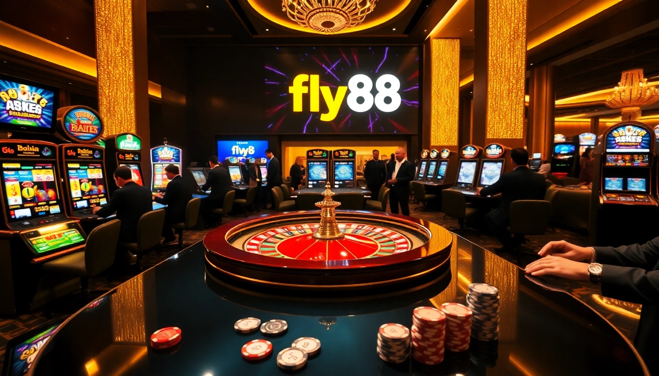 Experience the thrill of winning at fly88 casino with vibrant slot machines and exciting gameplay.
