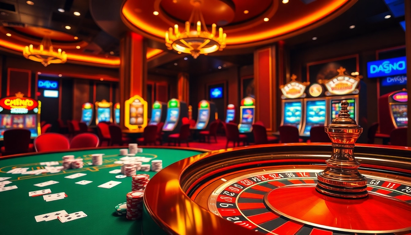 Engage with cm88.com for exciting online casino experiences featuring vibrant tables and slot machines.