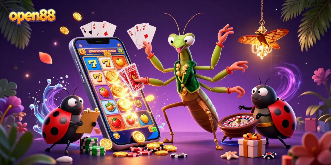 Experience exciting gaming with open88 as a vibrant mantis card sharp makes thrilling deals!